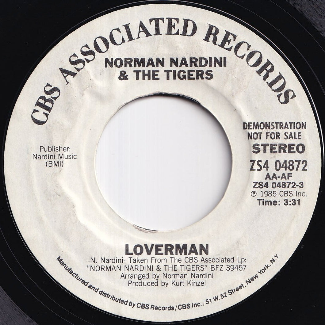 Norman Nardini And The Tigers - Loverman / Loverman (7 inch Record / Used)
