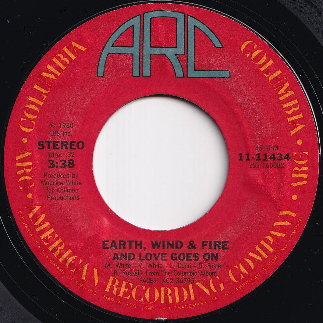 Earth, Wind & Fire - And Love Goes On / Win Or Lose (7 inch Record / Used)