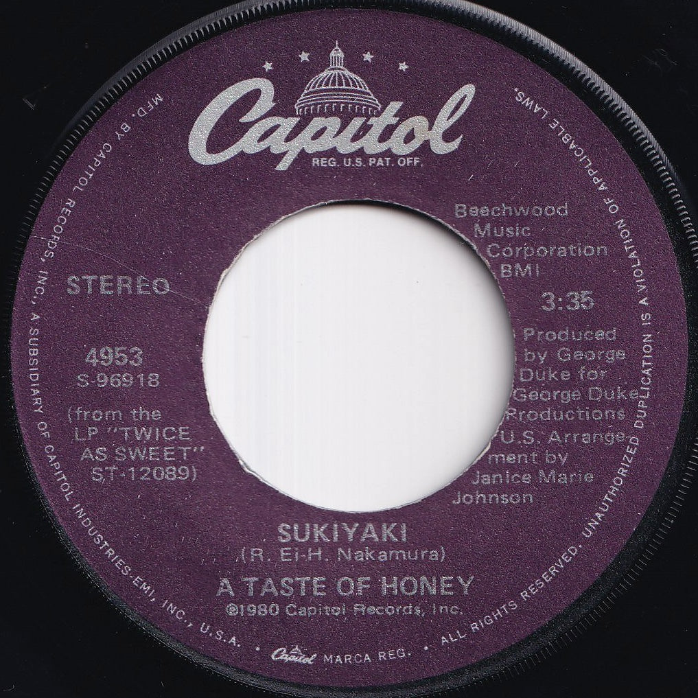 A Taste Of Honey - Sukiyaki / Don't You Lead Me On (7 inch Record / Used)
