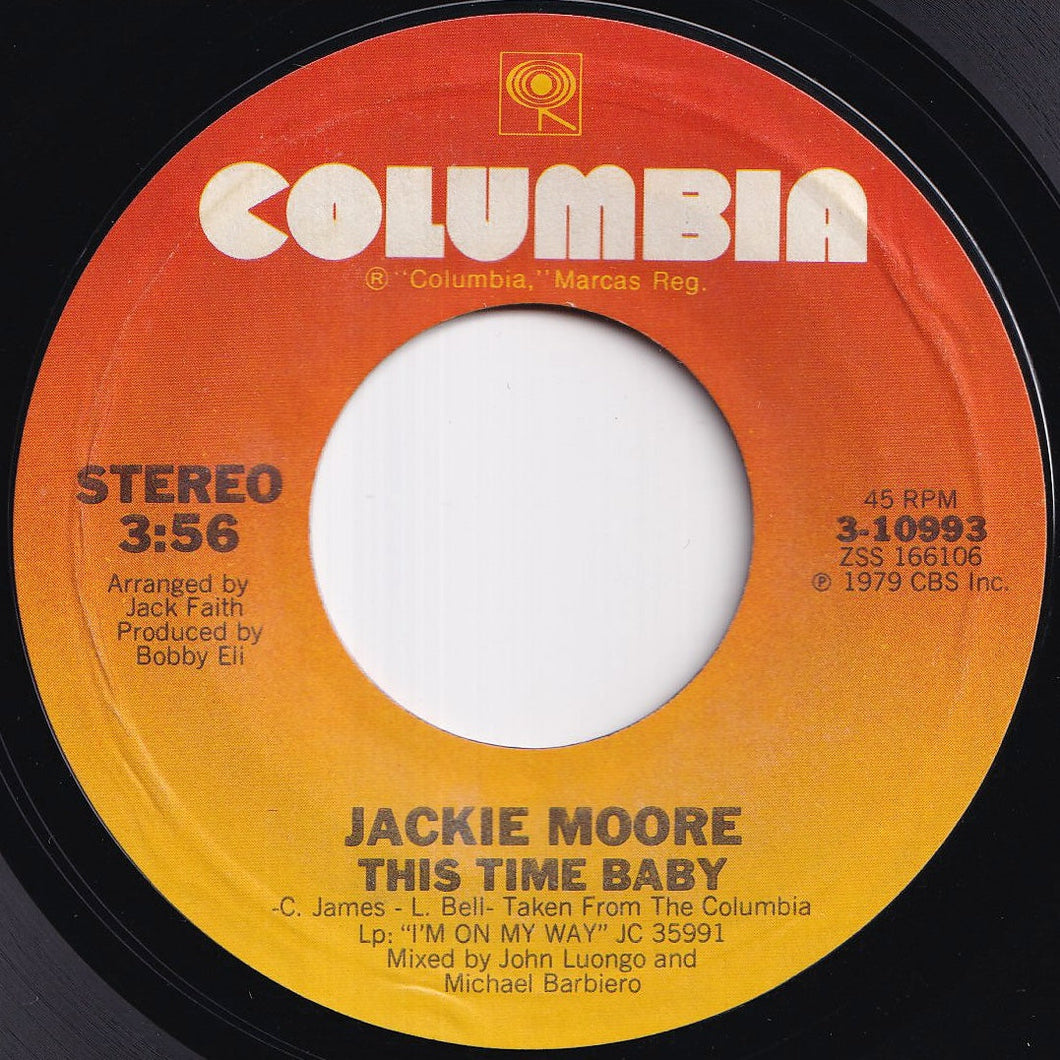 Jackie Moore - This Time Baby / Let's Go Somewhere And Make Love (7 inch Record / Used)
