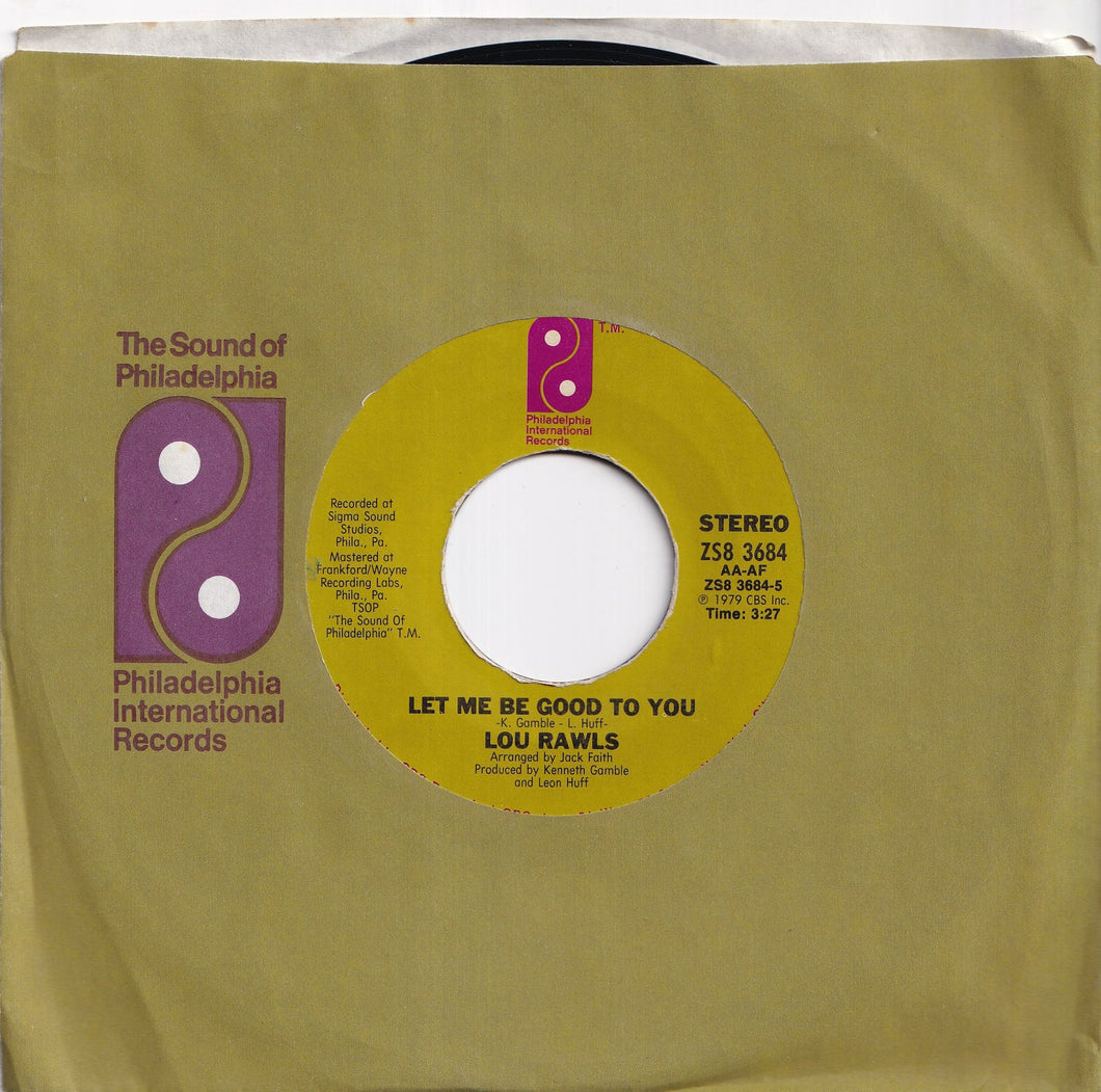 Lou Rawls - Let Me Be Good To You / Lover's Holiday (7 inch Record / Used)