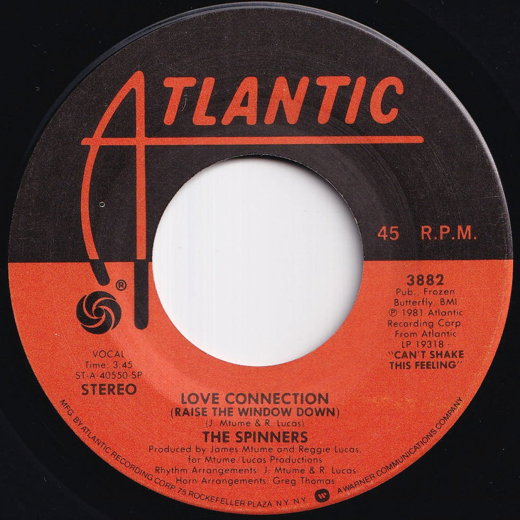 Spinners - Love Connection (Raise The Window Down) / Love Is Such A Crazy Feeling (7 inch Record / Used)