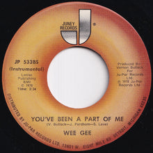 画像をギャラリービューアに読み込む, Wee Gee - You&#39;ve Been A Part Of Me / (Instrumental) (7 inch Record / Used)
