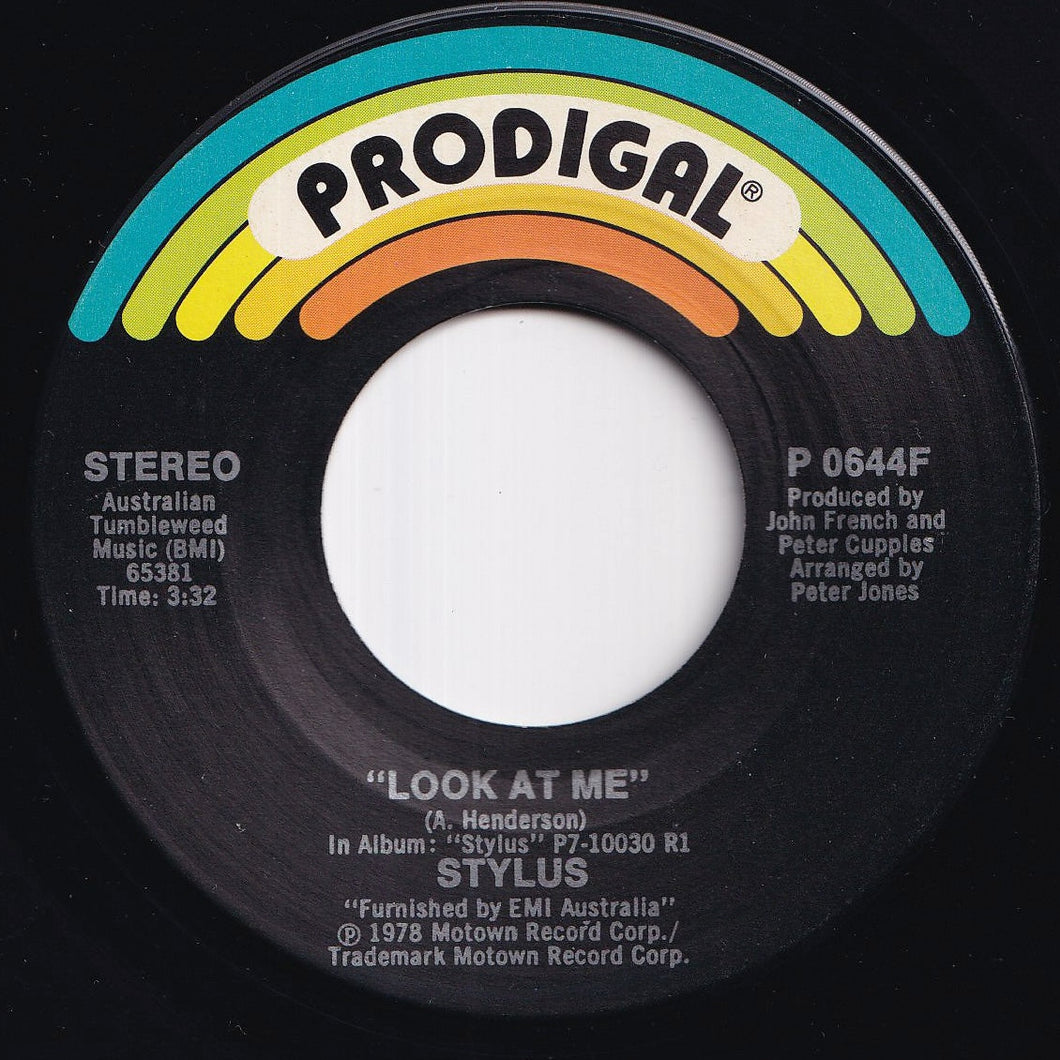 Stylus - Look At Me / Natural Feeling (7 inch Record / Used)