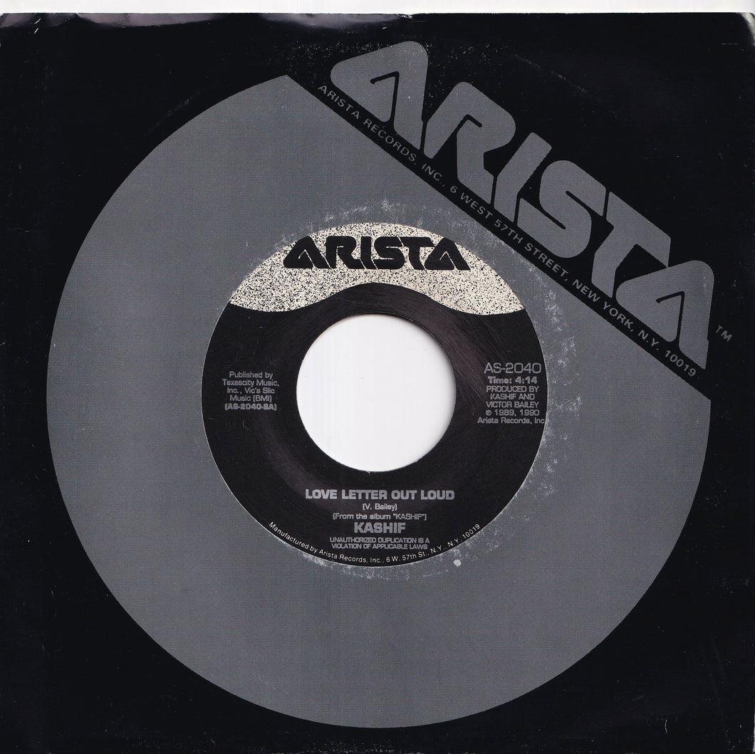 Kashif - Love Letter Out Loud / Step Into My World (7 inch Record / Used)