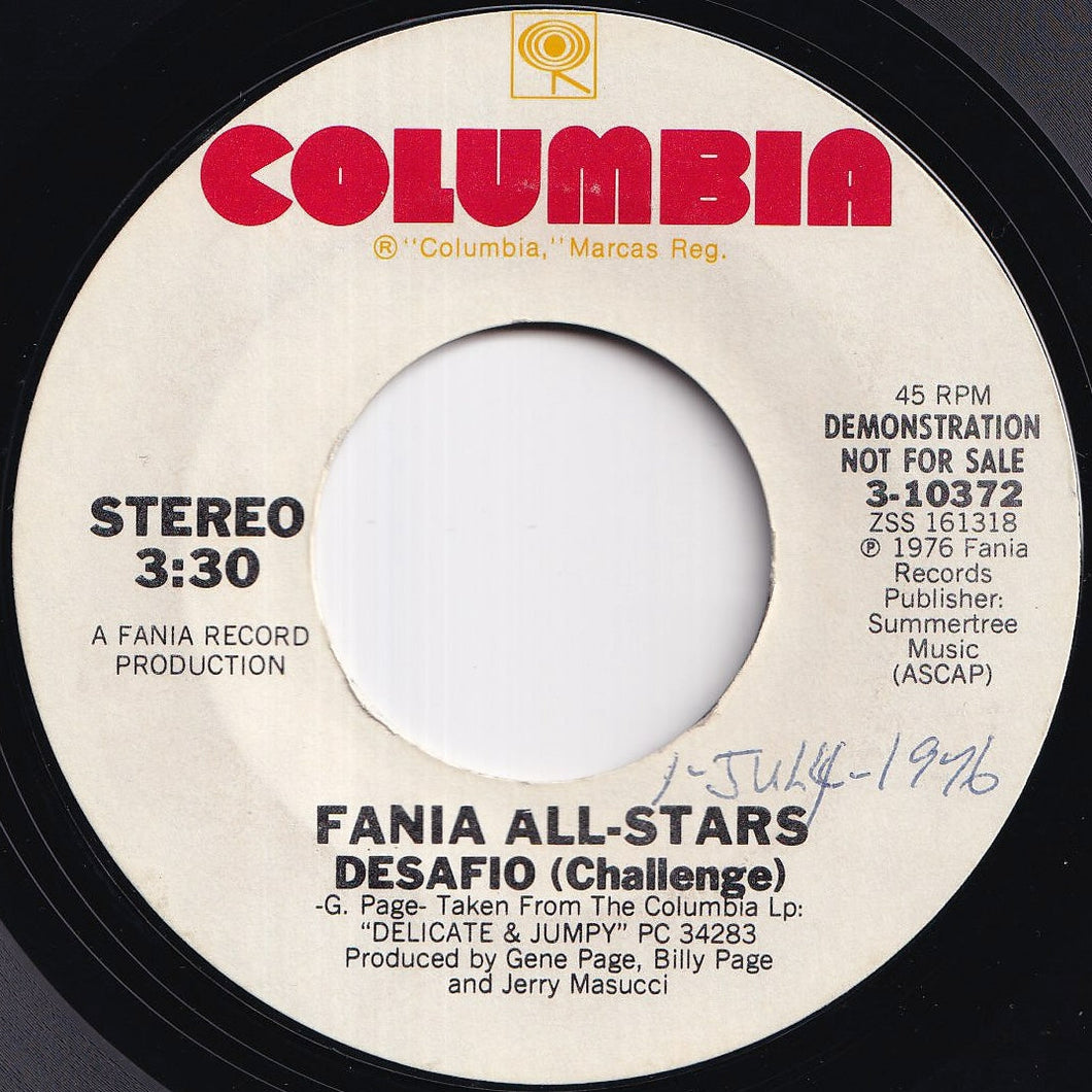 Fania All-Stars - Desafio (Challenge) (Stereo) / (Mono) (7 inch Record / Used)