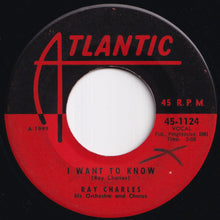 画像をギャラリービューアに読み込む, Ray Charles - I Want To Know / Ain&#39;t That Love (7 inch Record / Used)
