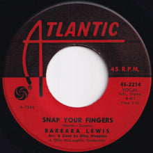 画像をギャラリービューアに読み込む, Barbara Lewis - Snap Your Fingers / Puppy Love (7 inch Record / Used)
