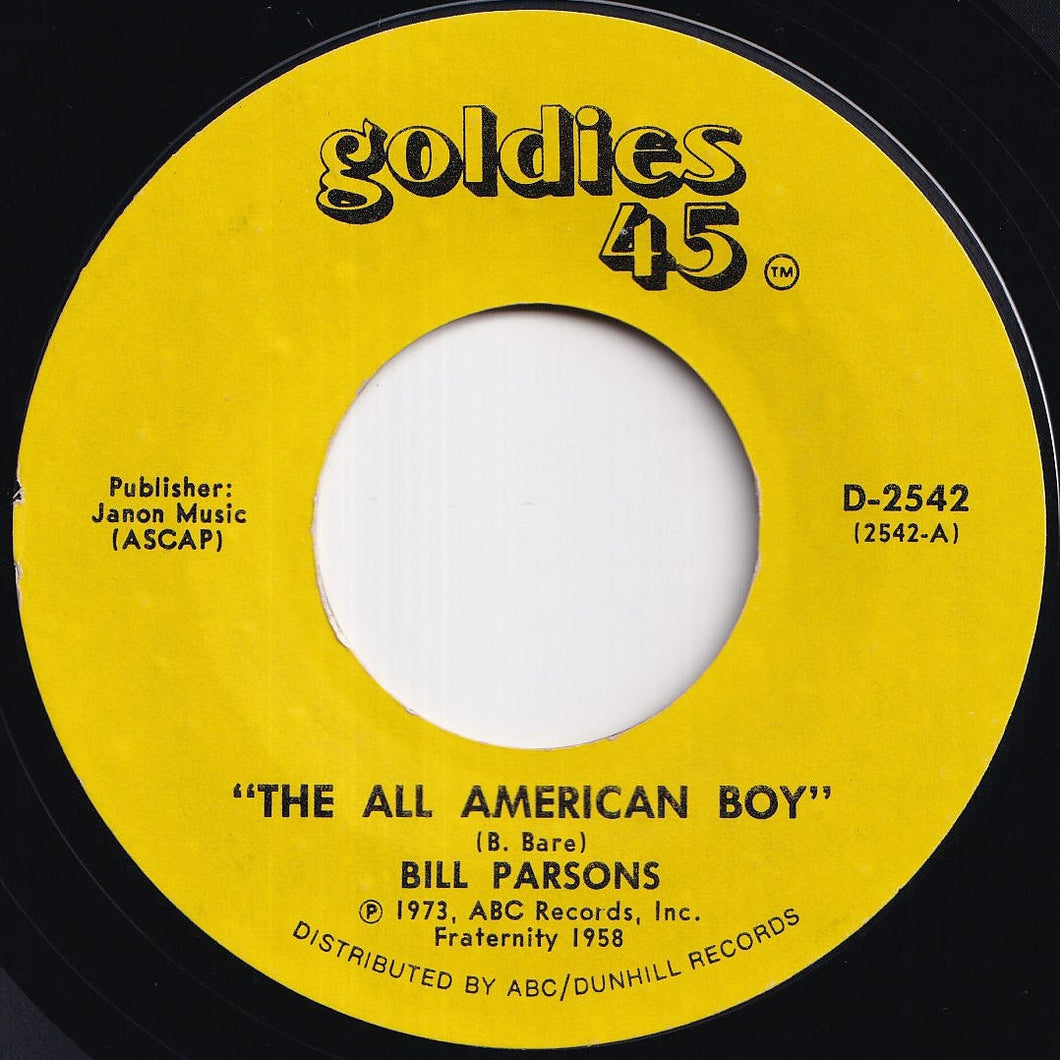 Bill Parsons / Bobby Bare - The All American Boy / Rubber Dolly (7 inch Record / Used)