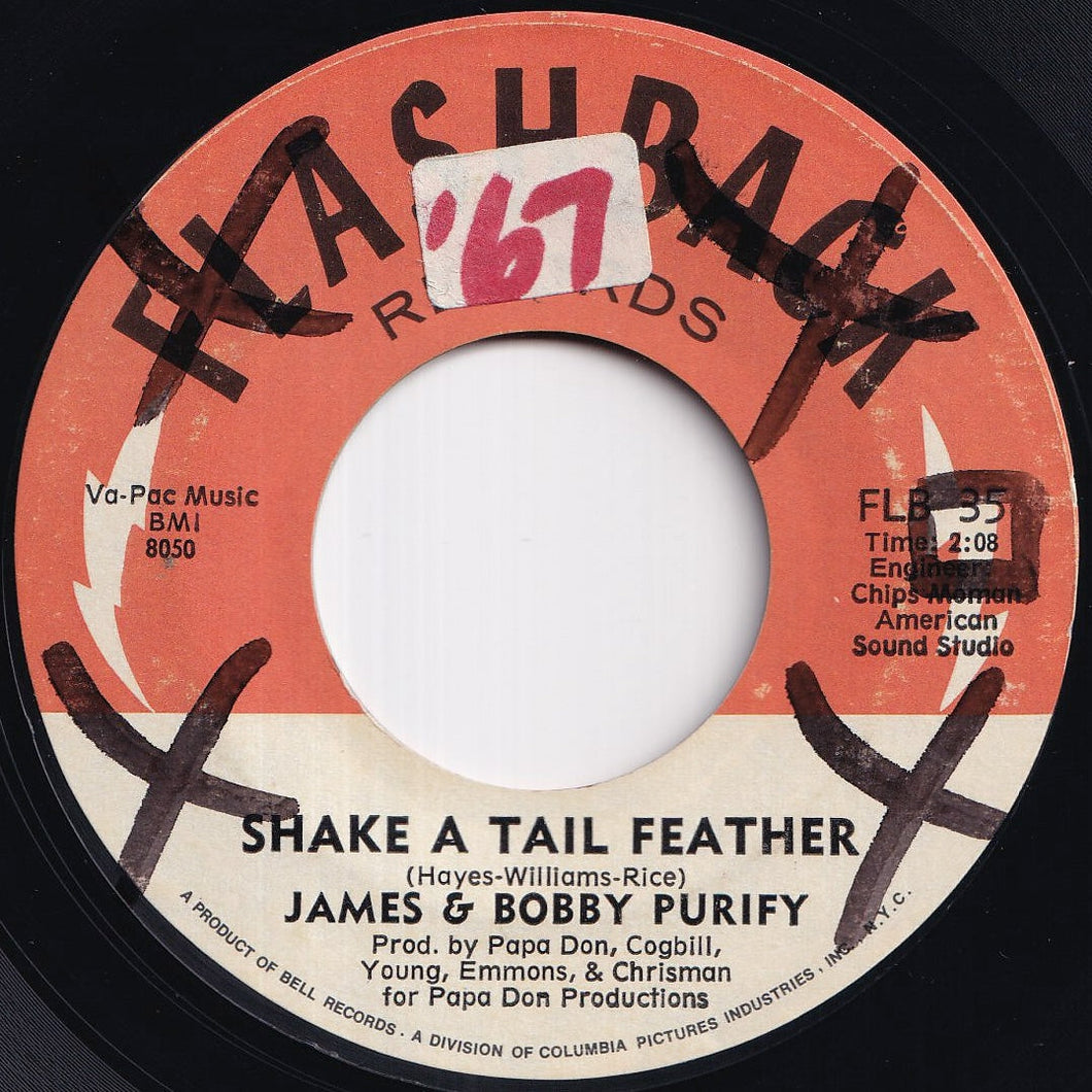 James & Bobby Purify - Shake A Tail Feather / Goodness Gracious (7 inch Record / Used)