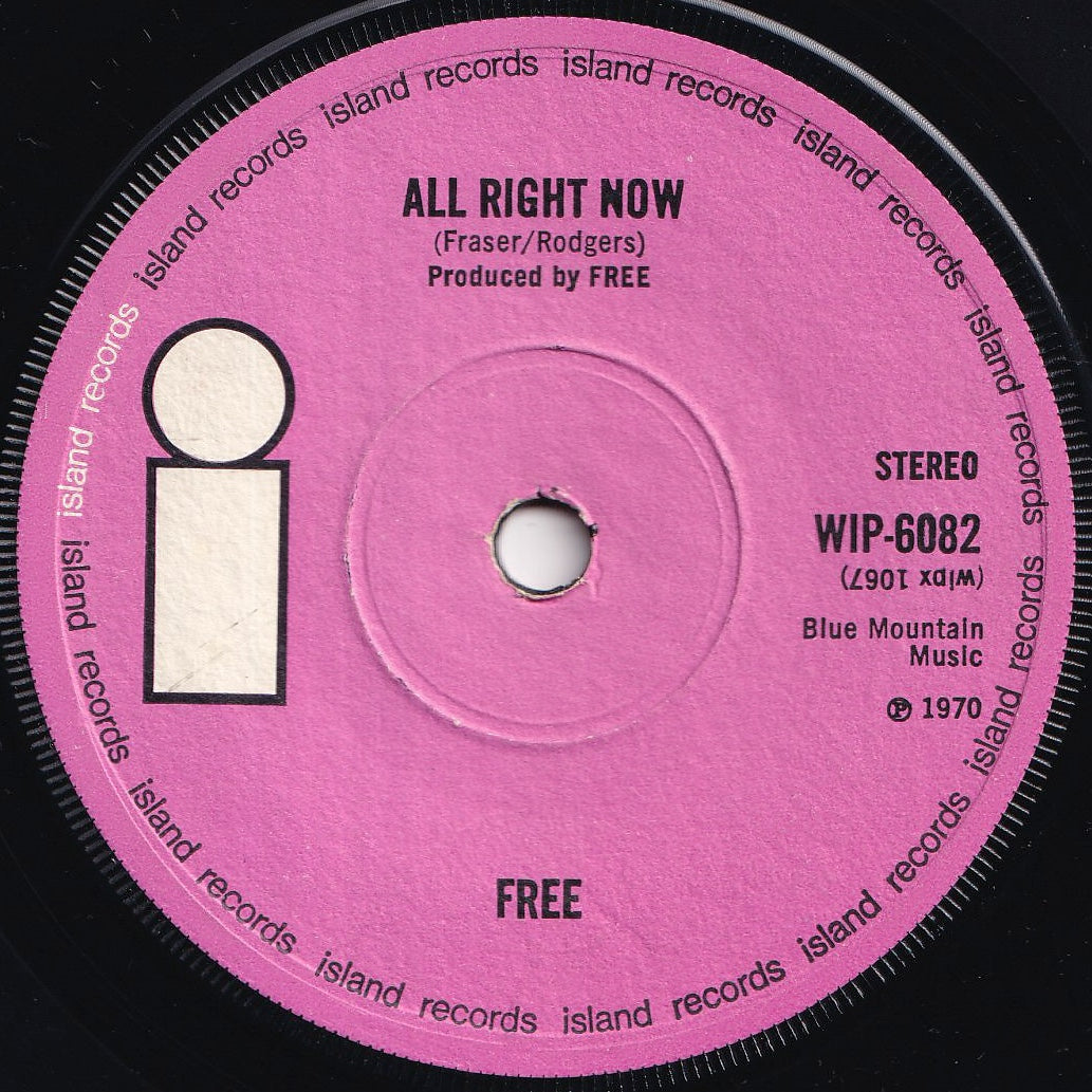 Free - All Right Now / Mouthful Of Grass (7 inch Record / Used)
