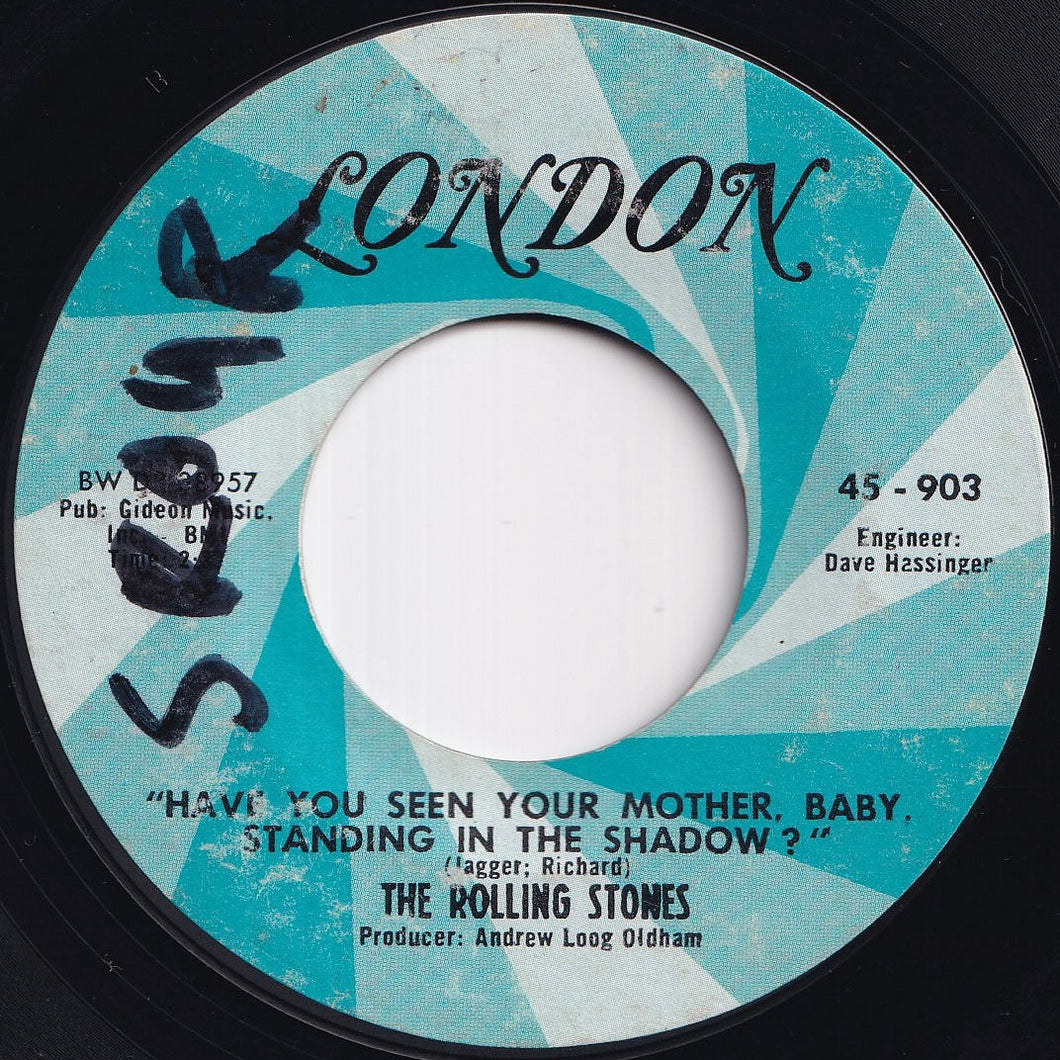 Rolling Stones - Have You Seen Your Mother, Baby, Standing In The Shadow? / Who's Driving My Plane (7 inch Record / Used)