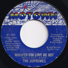 Load image into Gallery viewer, Supremes - Back In My Arms Again / Whisper You Love Me Boy (7 inch Record / Used)

