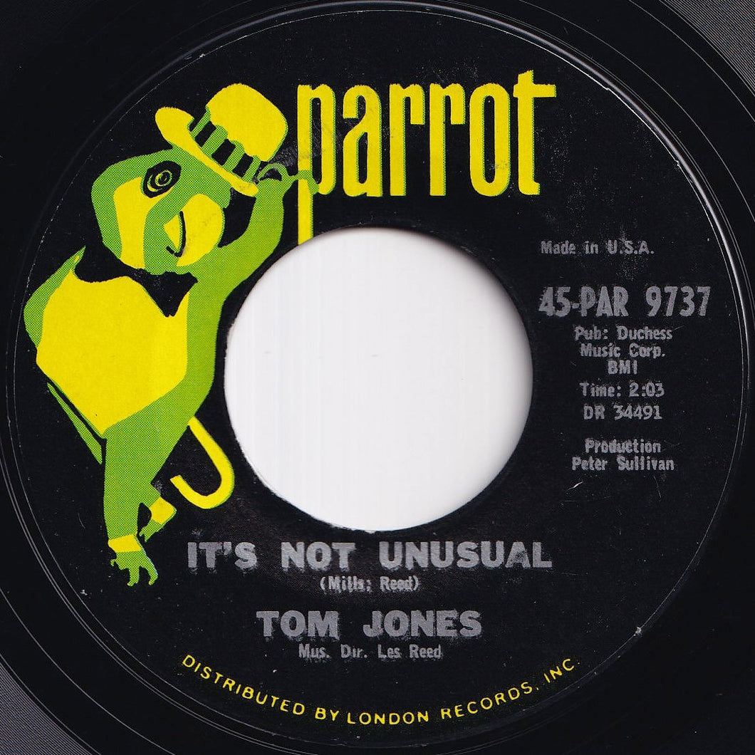 Tom Jones - It's Not Unusual / To Wait For Love (Is To Waste Your Life Away) (7 inch Record / Used)
