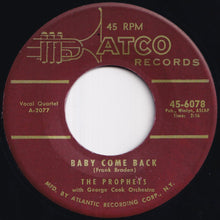 画像をギャラリービューアに読み込む, Prophets - Baby Come Back / Stormy (7 inch Record / Used)

