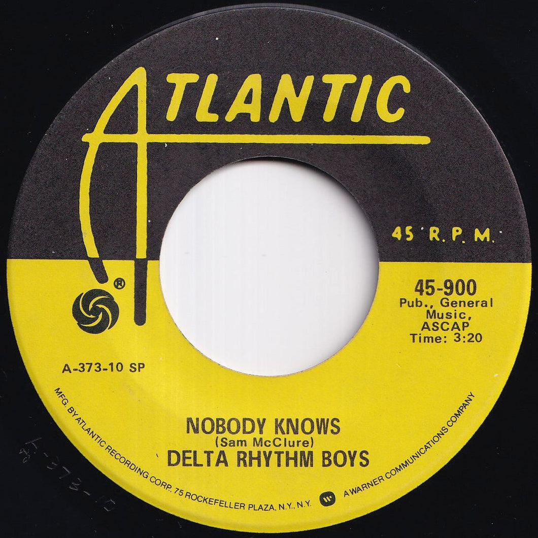 Delta Rhythm Boys - Nobody Knows / If You See Tears In My Eyes (7 inch Record / Used)