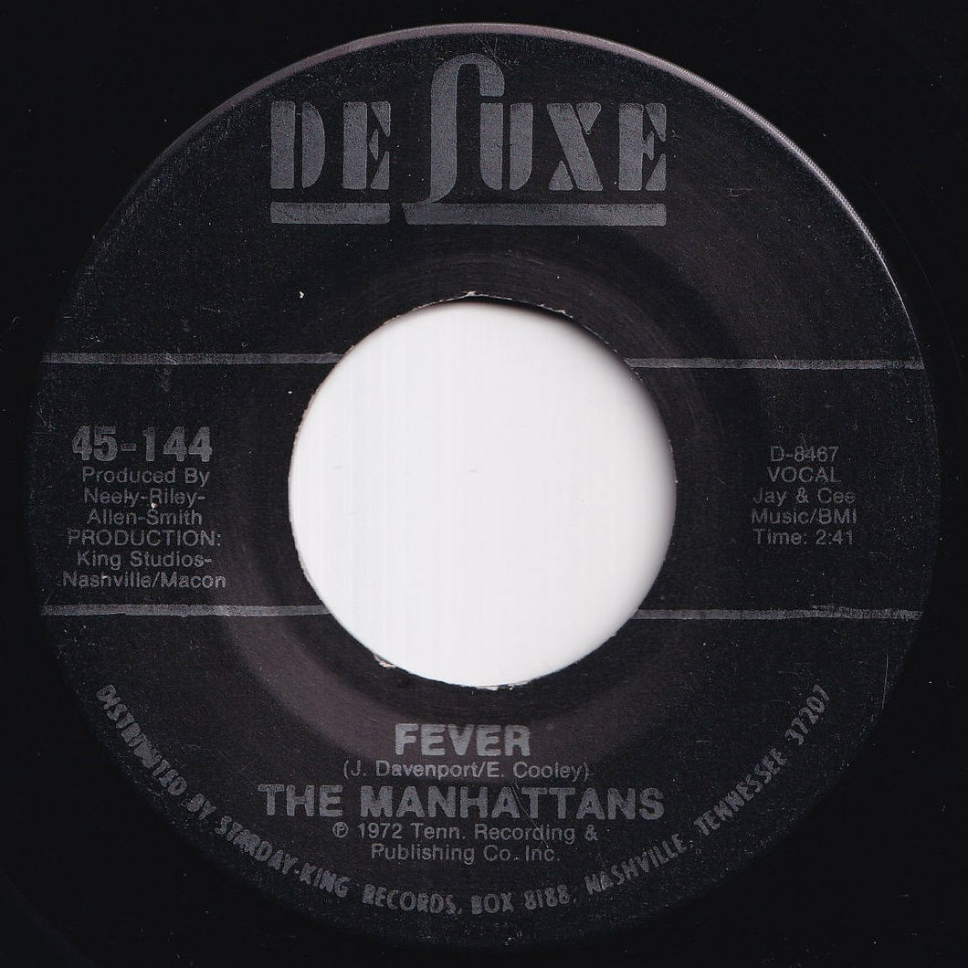 Manhattans - Fever / Back Up (7 inch Record / Used)