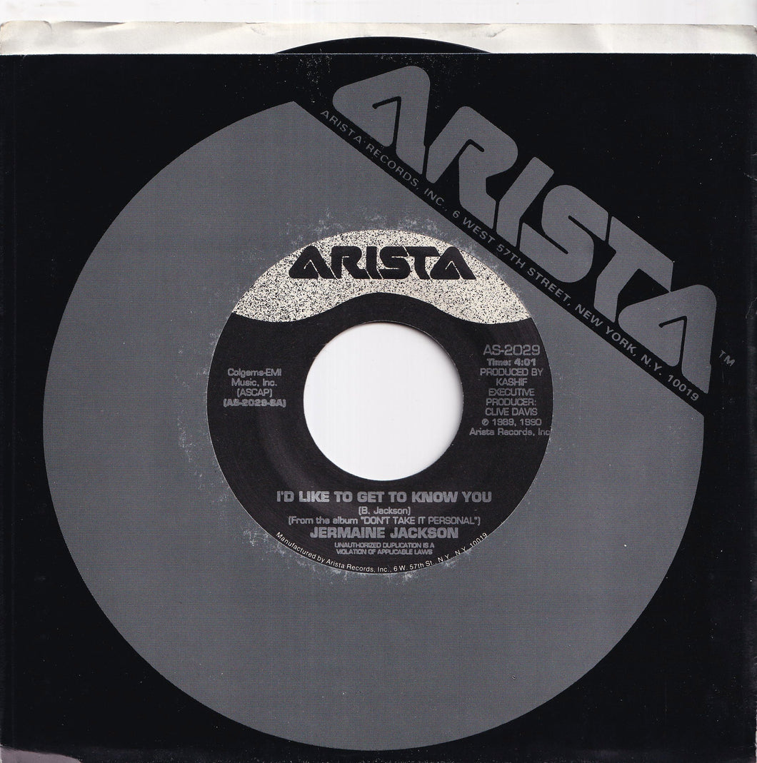 Jermaine Jackson - I'd Like To Get To Know You / Spare The Rod, Love The Child (7 inch Record / Used)