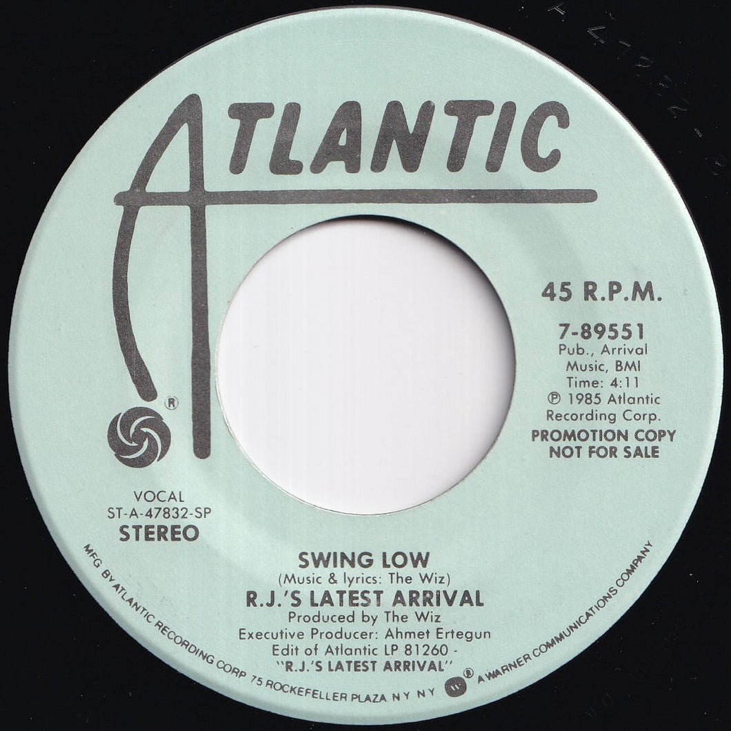 R.J.'s Latest Arrival - Swing Low / Swing Low (7 inch Record / Used)