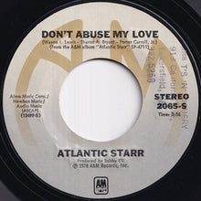 画像をギャラリービューアに読み込む, Atlantic Starr - Stand Up / Don&#39;t Abuse My Love (7 inch Record / Used)
