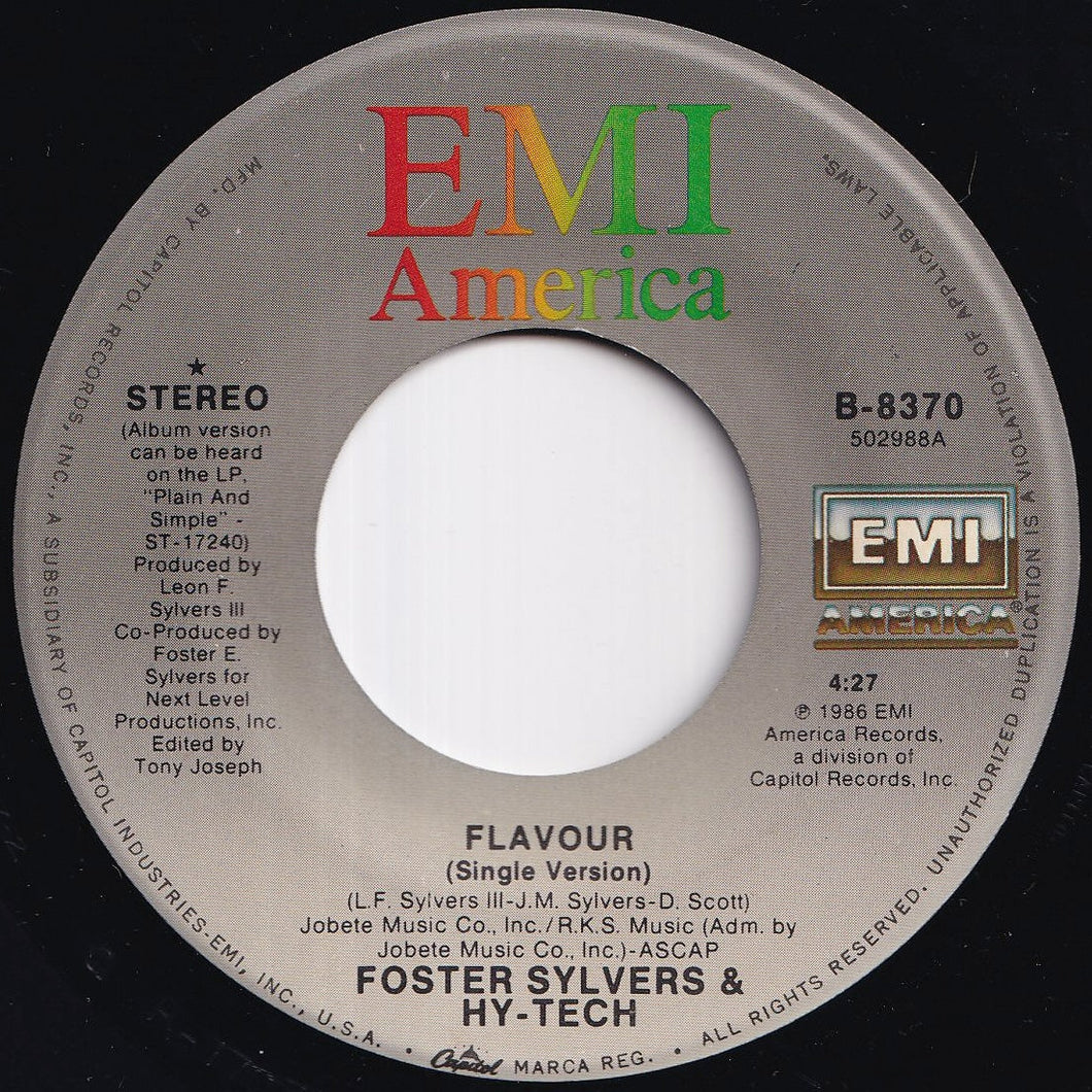 Foster Sylvers - Flavour (Single Version) / (Instrumental) (7 inch Record / Used)