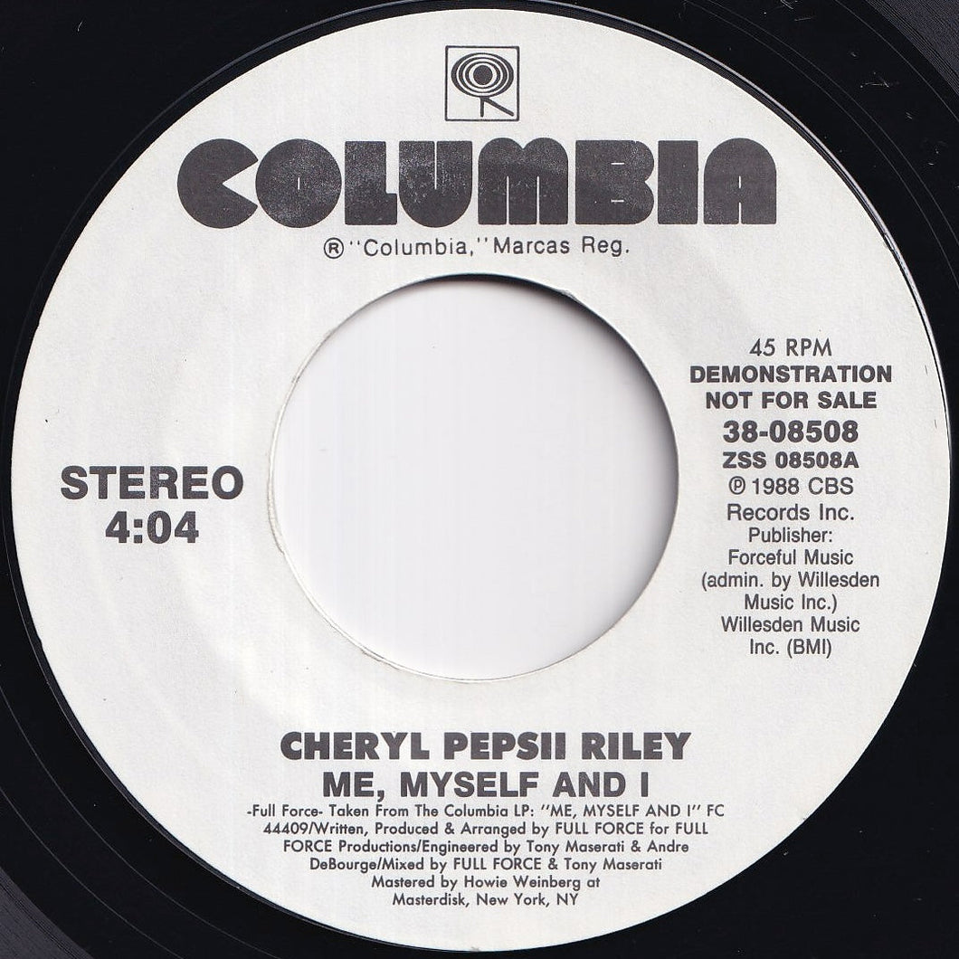 Cheryl Pepsii Riley - Me, Myself And I / Me, Myself And I (7 inch Record / Used)