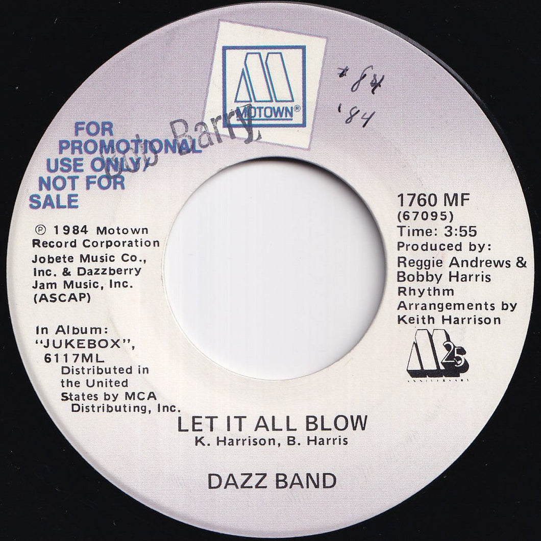 Dazz Band - Let It All Blow / Let It All Blow (7 inch Record / Used)