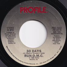 画像をギャラリービューアに読み込む, Run-D.M.C. - 30 Days / (Instrumental) (7 inch Record / Used)
