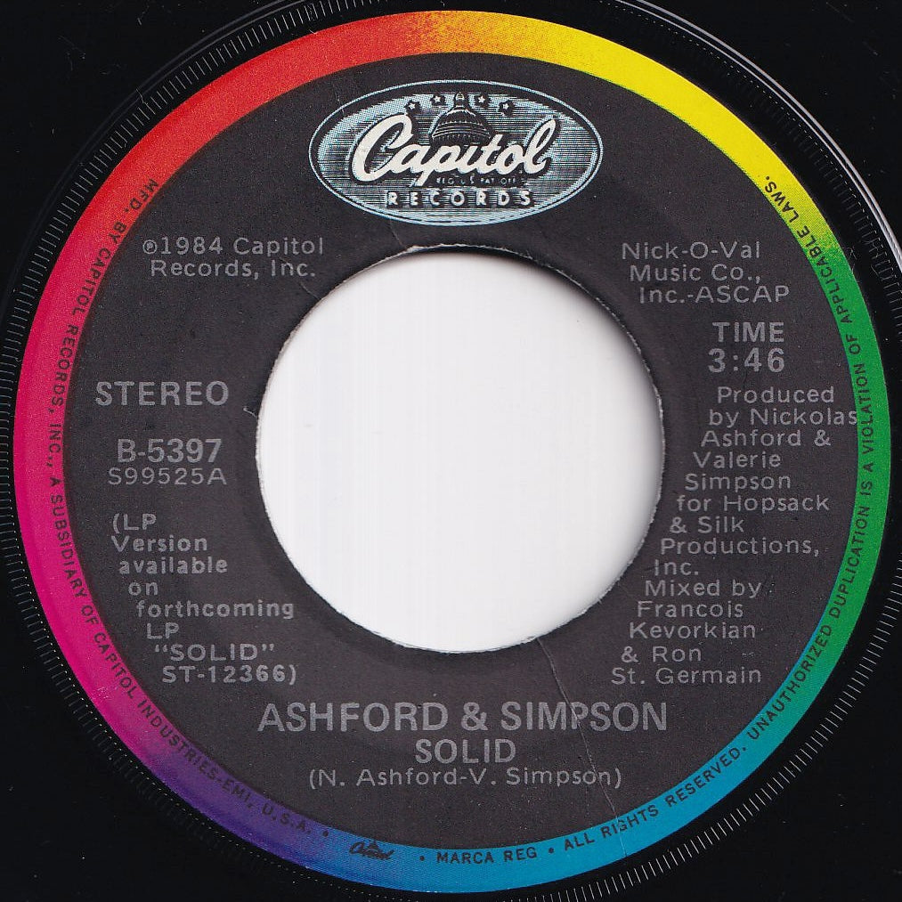 Ashford & Simpson - Solid / (Dub Version) (7 inch Record / Used)