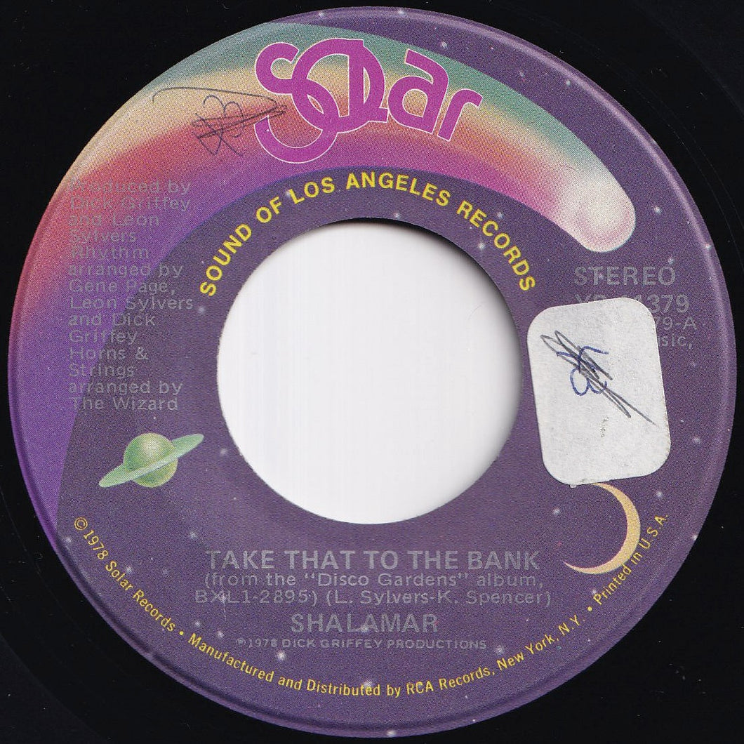 Shalamar - Take That To The Bank / Shalamar Disco Gardens (7 inch Record / Used)