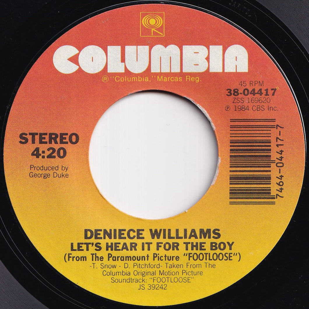 Deniece Williams - Let's Hear It For The Boy / (Instrumental - Short Version) (7 inch Record / Used)