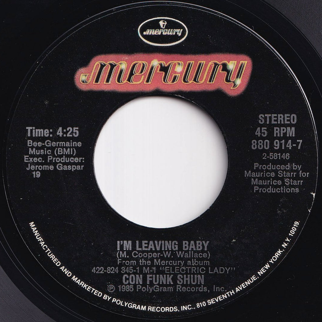 Con Funk Shun - I'm Leaving Baby / Love's Train (7 inch Record / Used)