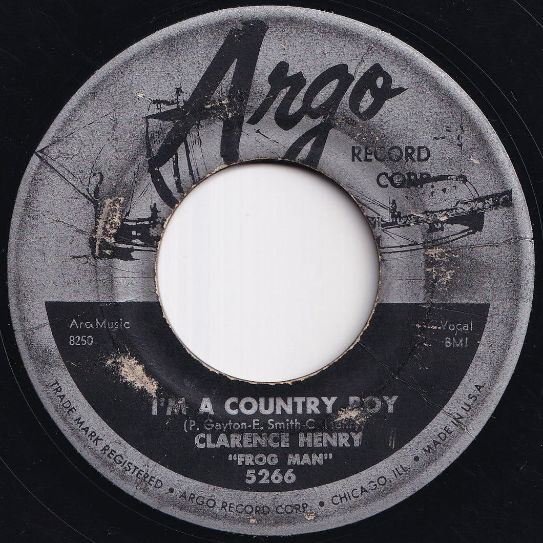 Clarence Henry Frog Man - I'm A Country Boy / Lonely Tramp (7 inch Record / Used)