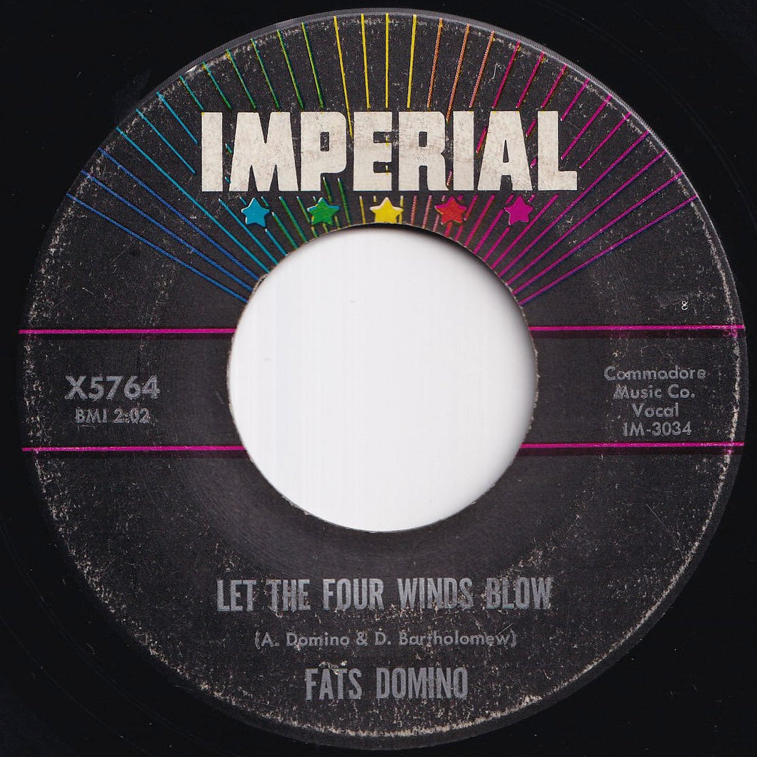 Fats Domino - Let The Four Winds Blow / Good Hearted Man (7 inch Record / Used)