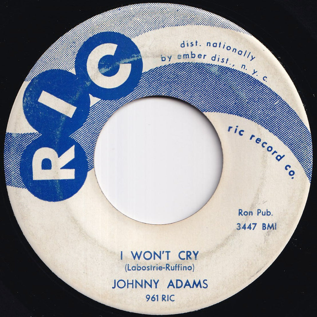 Johnny Adams - I Won't Cry / Who You Are (7 inch Record / Used)