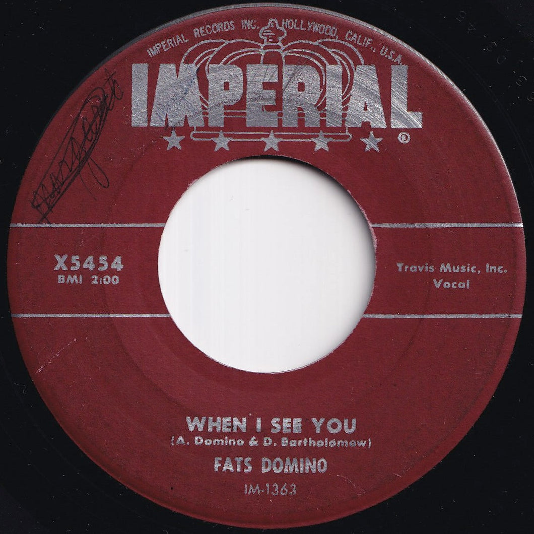 Fats Domino - When I See You / What Will I Tell My Heart (7 inch Record / Used)
