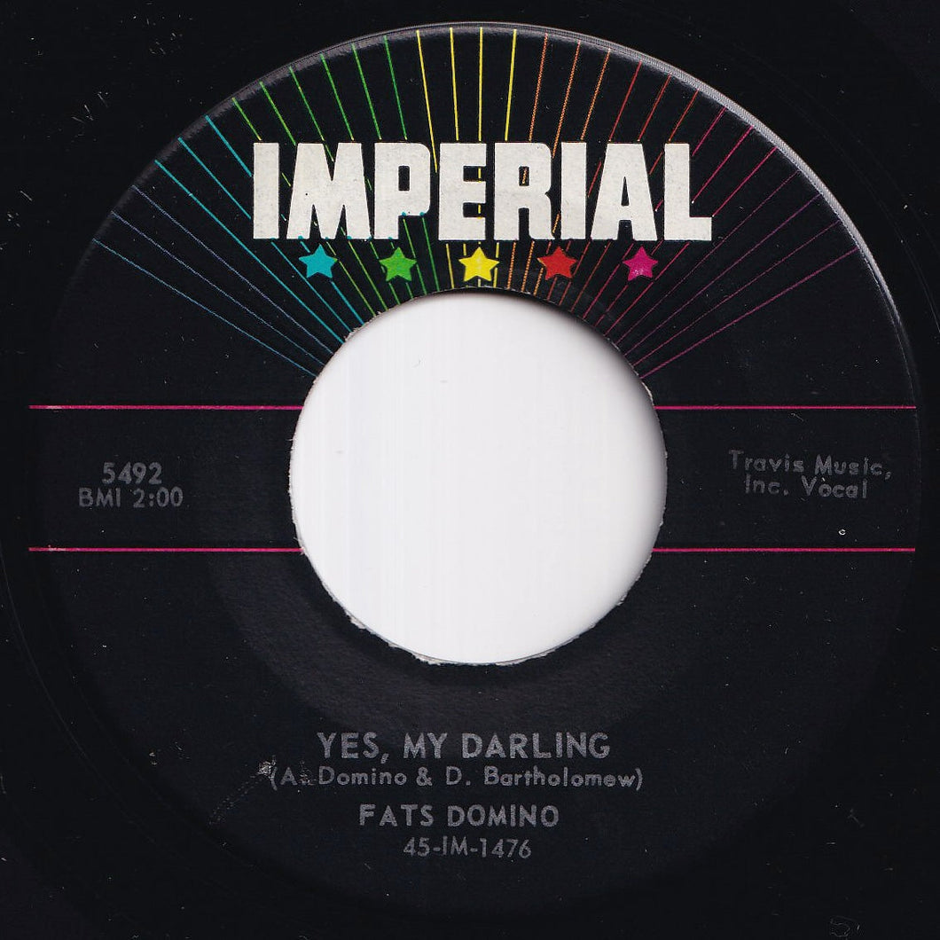Fats Domino - Yes, My Darling / Don't You Know I Love You (7 inch Record / Used)