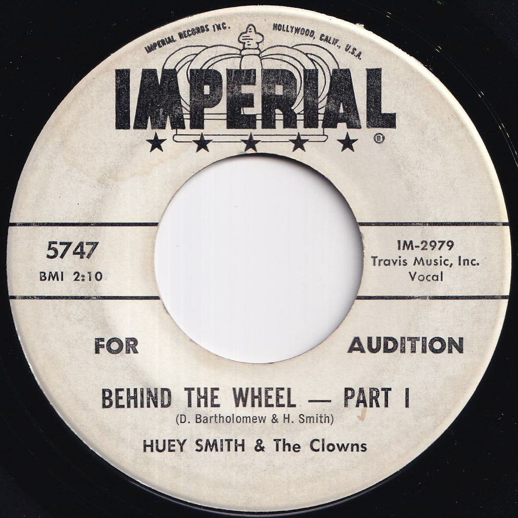 Huey Piano Smith & His Clowns - Behind The Wheel (Part 1) / (Part 2) (7 inch Record / Used)