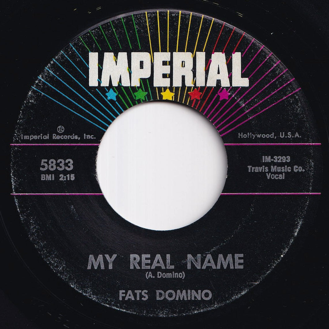 Fats Domino - My Real Name / My Heart Is Bleeding (7 inch Record / Used)