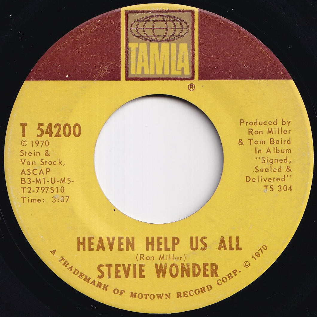 Stevie Wonder - Heaven Help Us All / I Gotta Have A Song (7 inch Record / Used)