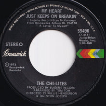 画像をギャラリービューアに読み込む, Chi-Lites - My Heart Just Keeps On Breakin' / Just Two Teenage Kids (Still In Love) (7 inch Record / Used)
