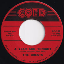 画像をギャラリービューアに読み込む, Crests - A Year Ago Tonight / Paper Crown (7 inch Record / Used)
