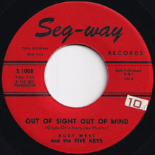 画像をギャラリービューアに読み込む, Rudy West, Five Keys - Out Of Sight Out Of Mind / You're The One (7 inch Record / Used)
