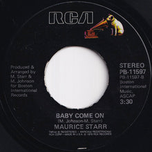 画像をギャラリービューアに読み込む, Maurice Starr - Bout Time I Funk U / Baby Come On (7 inch Record / Used)
