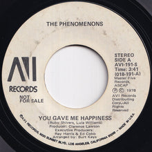 画像をギャラリービューアに読み込む, Phenomenons - You Gave Me Happiness / Without Your Love (7 inch Record / Used)
