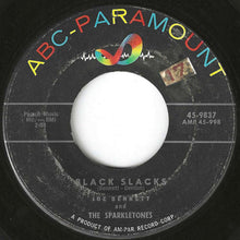 画像をギャラリービューアに読み込む, Joe Bennett And The Sparkletones - Black Slacks / Boppin' Rock Boogie (7 inch Record / Used)
