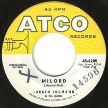 画像をギャラリービューアに読み込む, Jorgen Ingmann &amp; His Guitar - Milord / Oceans Of Love (7 inch Record / Used)
