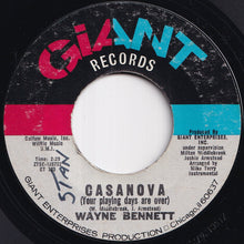 画像をギャラリービューアに読み込む, Wayne Bennett - Casanova (Your Playing Days Are Over) / Rocking (Funky Broadway) (7 inch Record / Used)
