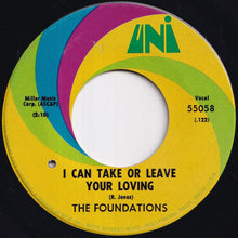 Load image into Gallery viewer, Foundations - Back On My Feet Again / I Can Take Or Leave Your Loving (7 inch Record / Used)
