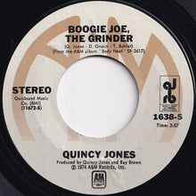 画像をギャラリービューアに読み込む, Quincy Jones - Boogie Joe, The Grinder / Soul Saga (Song Of The Buffalo Soldier) (7 inch Record / Used)

